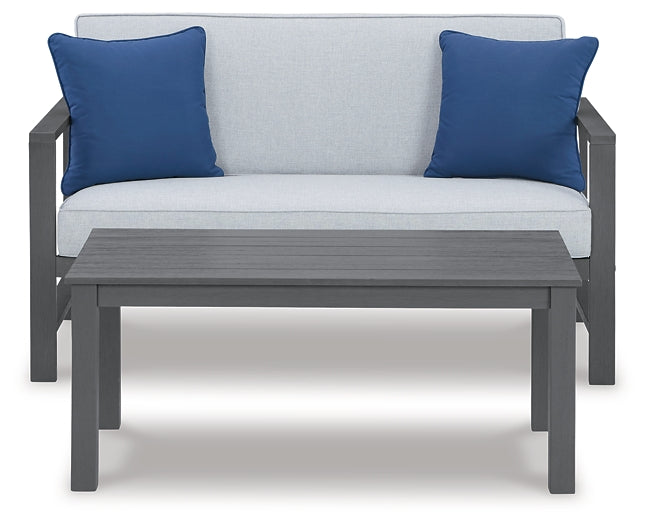 Fynnegan Loveseat w/Table (2/CN)