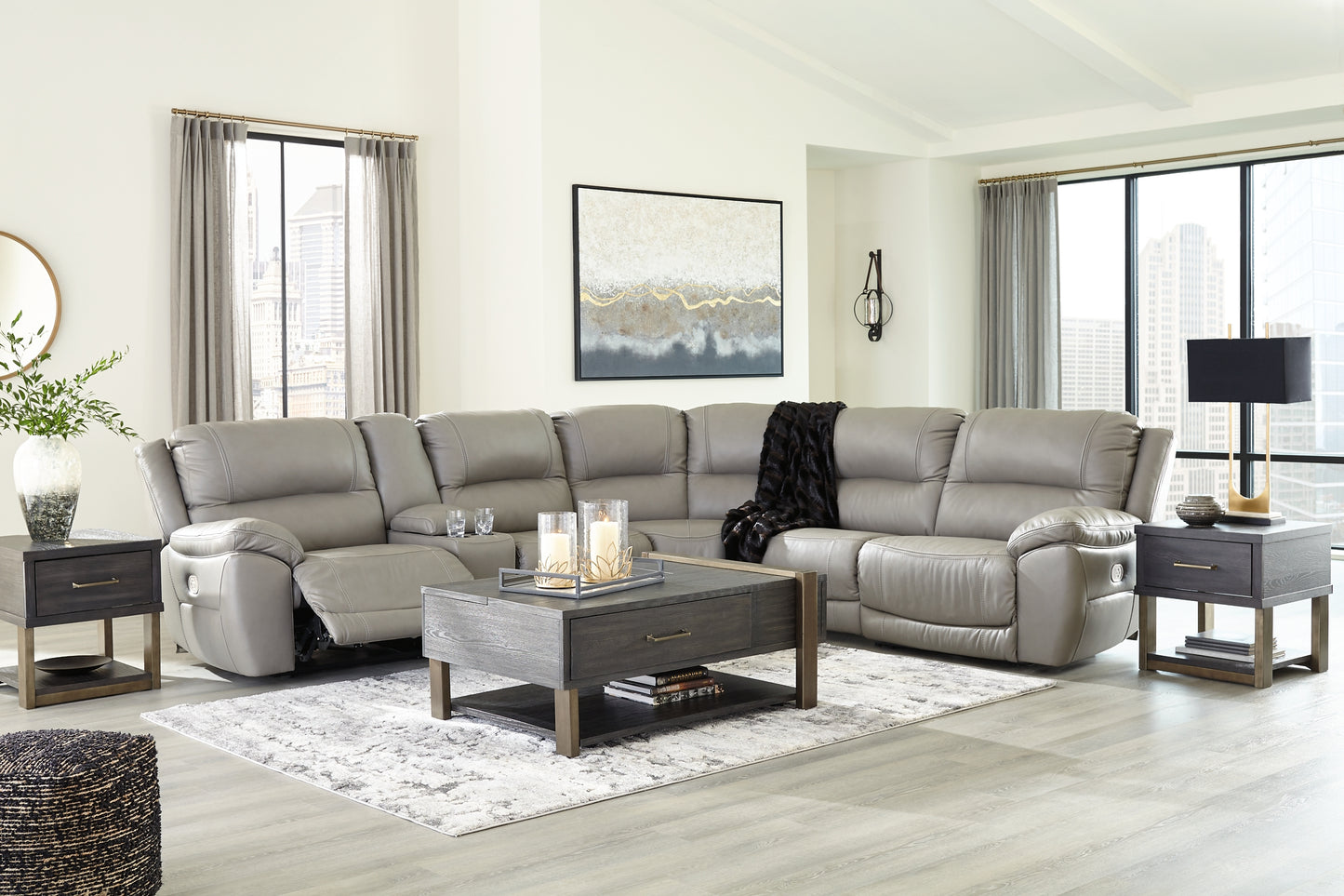 Dunleith 6-Piece Power Reclining Sectional