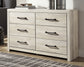 Cambeck Full Panel Bed with 2 Storage Drawers with Dresser