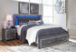 Lodanna  Panel Bed With 2 Storage Drawers With Dresser