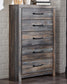 Drystan King/California King Bookcase Headboard with Mirrored Dresser, Chest and Nightstand