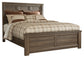 Juararo Queen Panel Bed with Mirrored Dresser