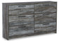 Baystorm Twin Panel Headboard with Dresser