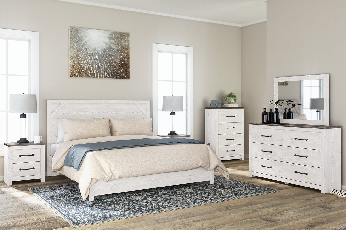 Gerridan King Panel Bed with Dresser