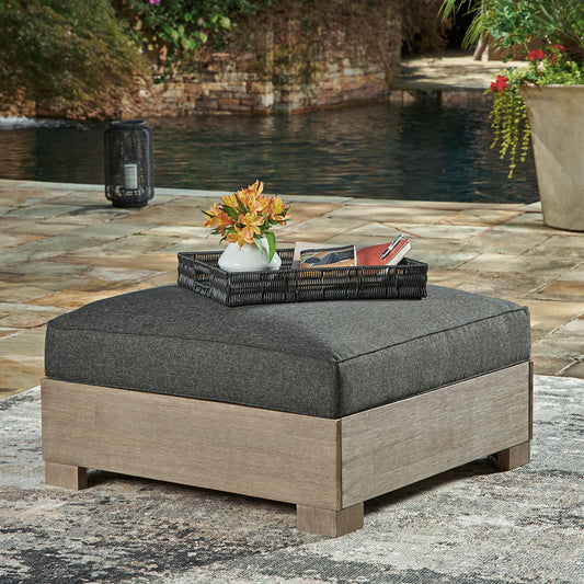 Citrine Park Ottoman with Cushion