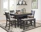 Tyler Creek Counter Height Dining Table and 4 Barstools and Bench