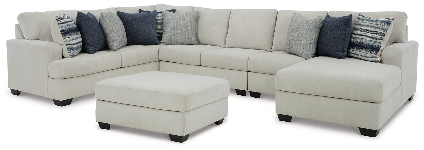 Lowder 5-Piece Sectional with Ottoman