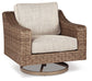 Malayah Outdoor Loveseat and 2 Lounge Chairs with Fire Pit Table