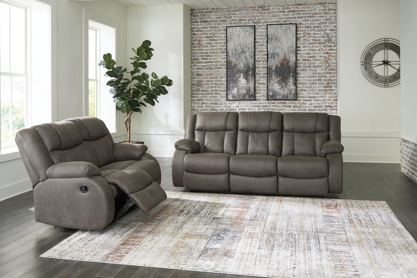 First Base Sofa and Loveseat