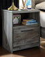 Baystorm King Panel Headboard with Mirrored Dresser, Chest and Nightstand