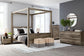 Shallifer Queen Canopy Bed with Dresser, Chest and 2 Nightstands