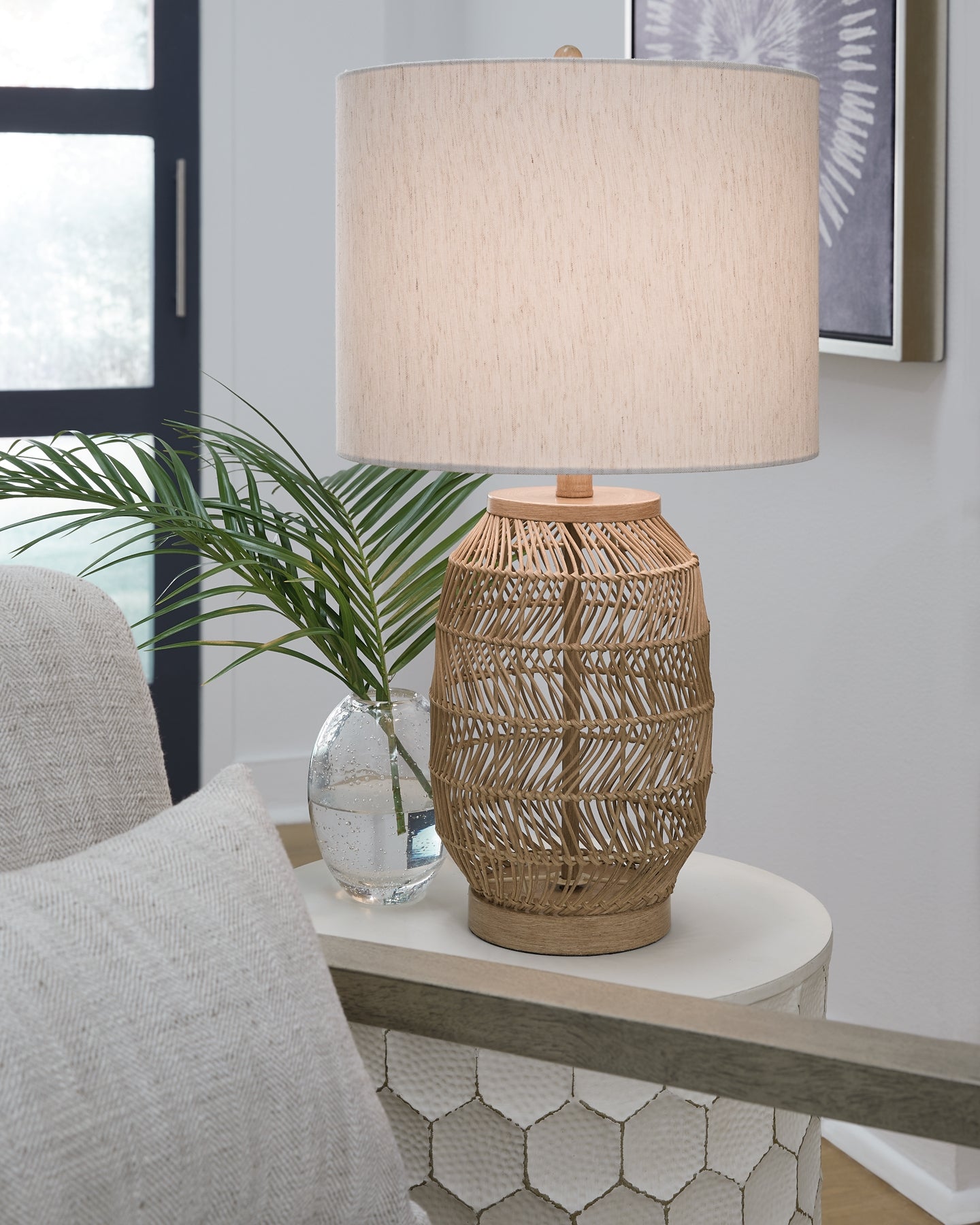 Orenman Rattan Table Lamp (2/CN)