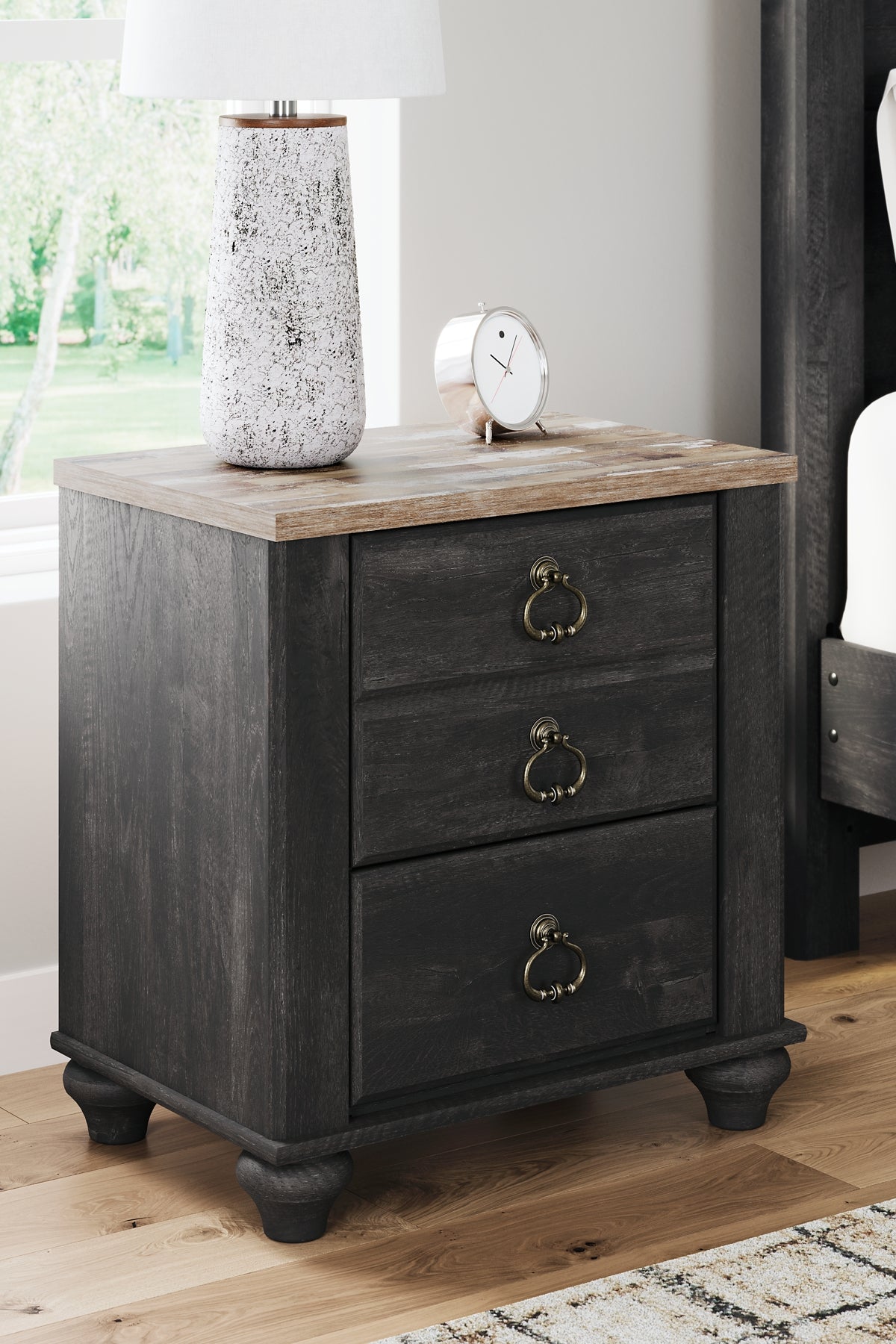 Nanforth Two Drawer Night Stand