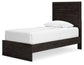 Belachime Twin Panel Bed with Dresser