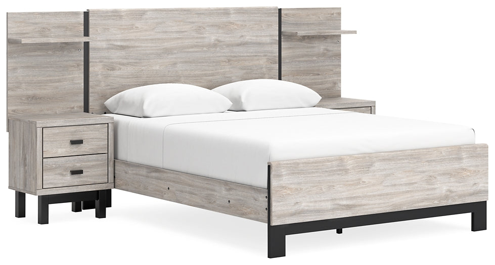 Vessalli Queen Platform Bed with Dresser