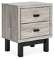 Vessalli King Panel Headboard with Mirrored Dresser, Chest and Nightstand