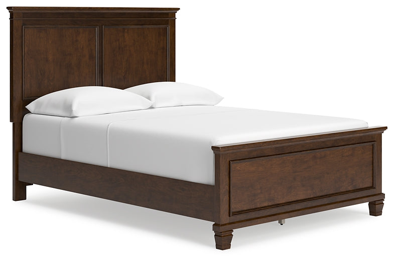 Danabrin Full Panel Bed with Mirrored Dresser and 2 Nightstands