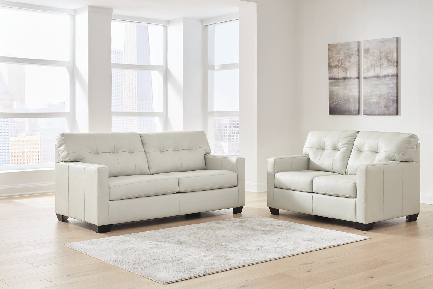 Belziani Sofa, Loveseat, Chair and Ottoman