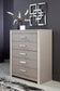 Surancha Queen/Full Panel Headboard with Mirrored Dresser and Chest