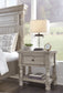 Harrastone King Panel Bed with Mirrored Dresser, Chest and 2 Nightstands