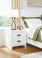 Binterglen King Panel Bed with Mirrored Dresser and Nightstand