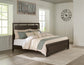 Covetown California King Panel Bed with Dresser