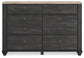 Nanforth King Panel Bed with Dresser