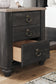 Nanforth King Panel Bed with Dresser and Nightstand