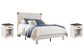 Shawburn Full Panel Platform Bed with 2 Nightstands