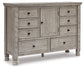 Harrastone California King Panel Bed with Dresser and Nightstand