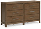 Cabalynn California King Upholstered Bed with Dresser, Chest and 2 Nightstands