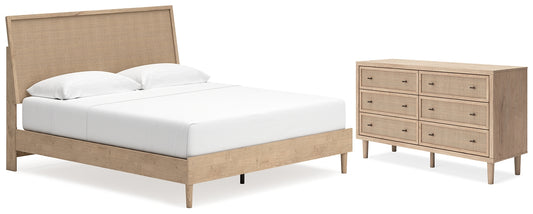 Cielden King Panel Bed with Dresser