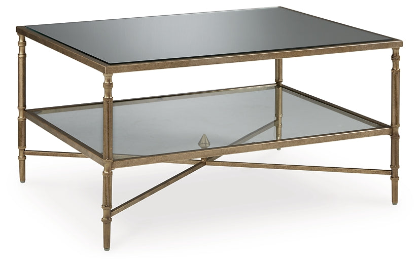 Cloverty Coffee Table with 2 End Tables