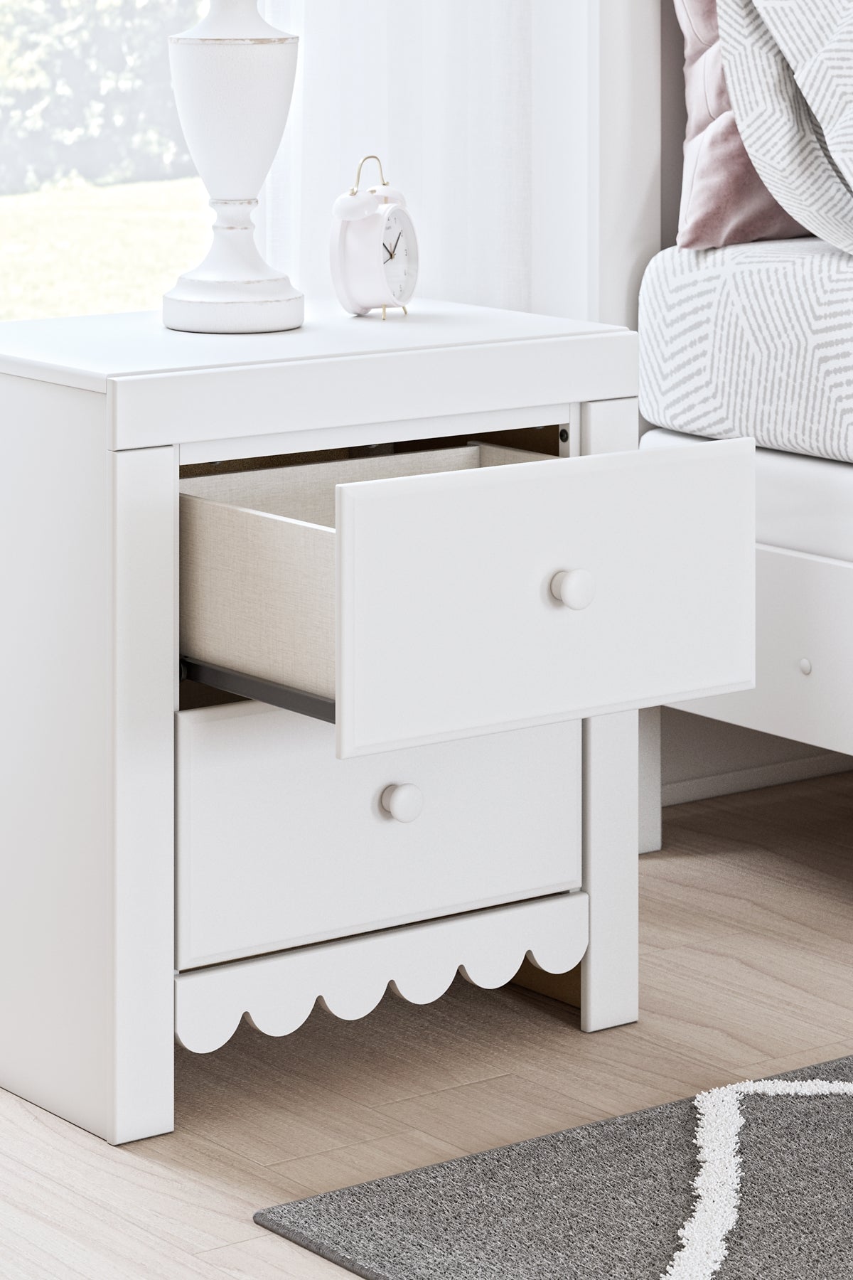 Mollviney Twin Panel Storage Bed with Dresser and Nightstand