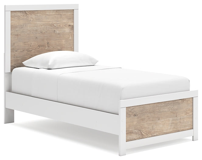 Charbitt Twin Panel Bed with Nightstand