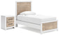 Charbitt Twin Panel Bed with Nightstand