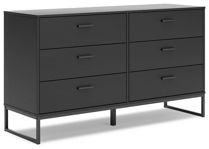 Socalle Full Panel Headboard with Dresser and Nightstand