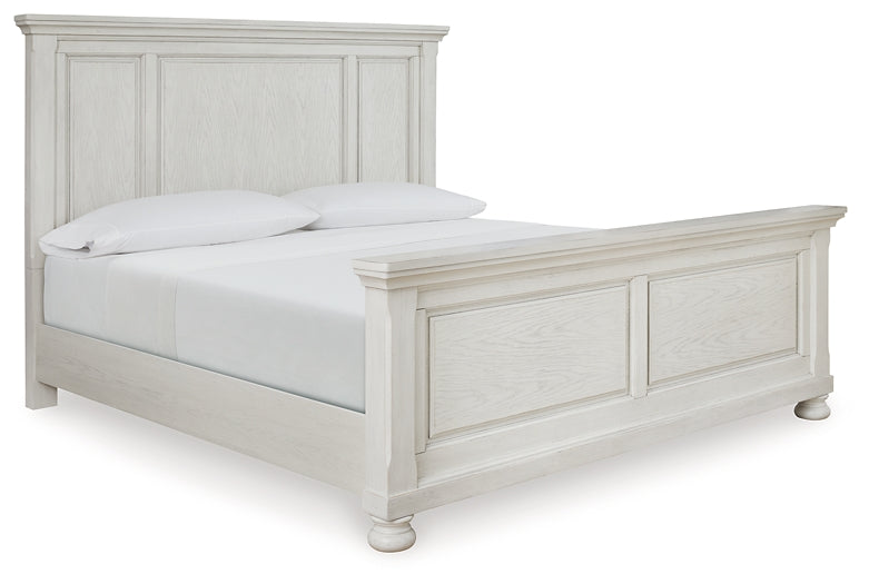 Robbinsdale King Panel Bed with Dresser