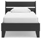 Socalle Twin Panel Platform Bed with Dresser, Chest and Nightstand