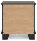 Covetown Twin Panel Bed with Nightstand