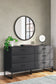 Socalle Twin Panel Headboard with Dresser and Nightstand