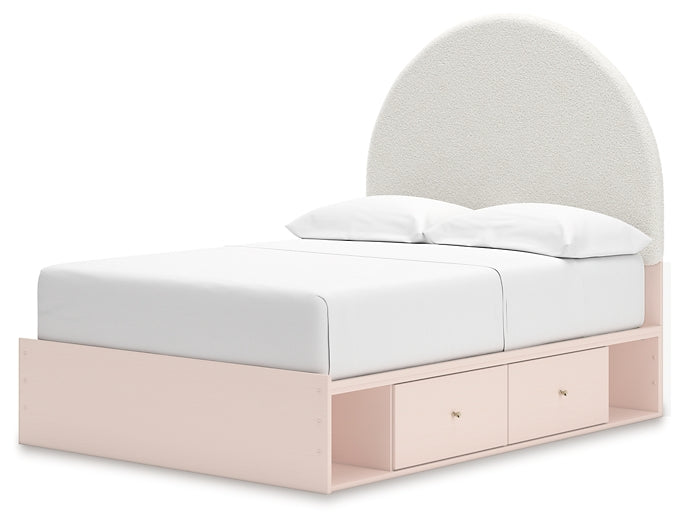 Wistenpine Full Upholstered Panel Bed with Storage