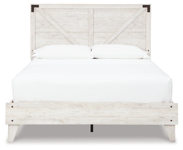 Shawburn Queen Platform Bed with Dresser and Chest