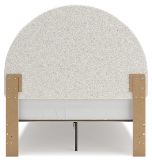 Wistenpine Full Upholstered Panel Headboard with 2 Nightstands
