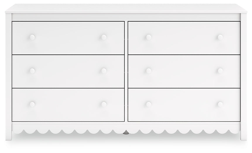 Hallityn Twin Panel Headboard with Dresser and Nightstand