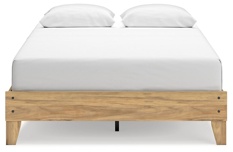 Bermacy Queen Platform Bed with Dresser, Chest and Nightstand