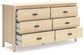 Cabinella Full Platform Panel Bed with Dresser and Chest