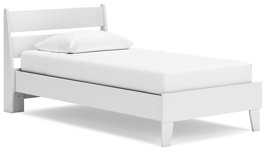 Socalle Twin Panel Platform Bed with Dresser and Chest