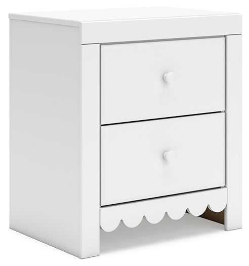 Mollviney Twin Panel Headboard with Nightstand