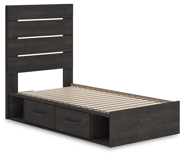 Hollivern Twin Panel Storage Bed